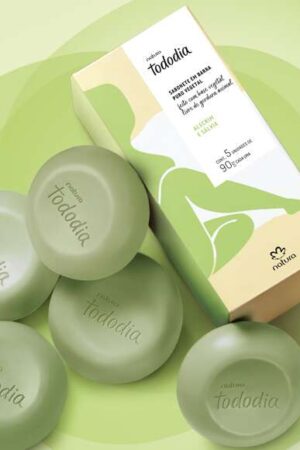 Sabonete em Barra Puro Vegetal Tododia Alecrim e Sálvia